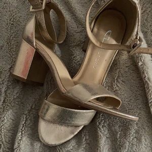 Gold small heels